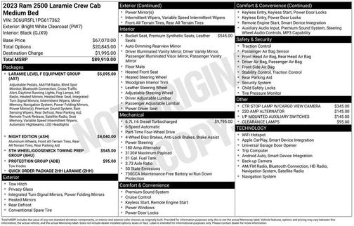 2023 RAM 2500 Laramie Crew Cab 4x4 6'4' Box