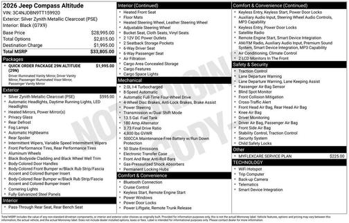 2026 Jeep Compass Latitude