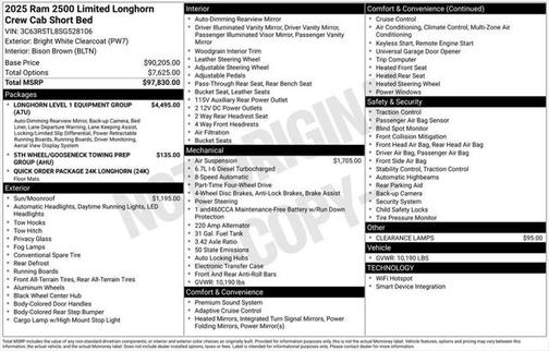 2025 RAM 2500 Longhorn