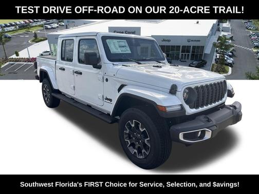 Bright White Clearcoat 2026 Jeep Gladiator Sahara 4x4