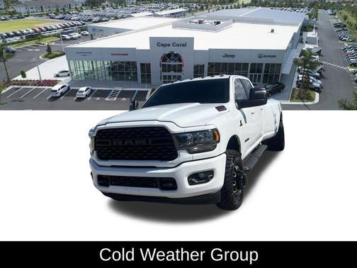Bright White Clearcoat 2024 RAM 3500 Big Horn Crew Cab 4x4 8' Box