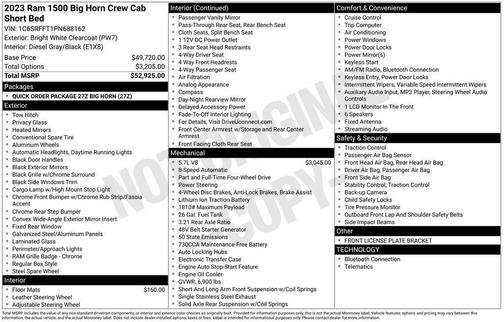 2023 RAM 1500 Big Horn/Lone Star