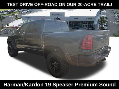 Serrano Green Metallic 2026 RAM 1500 RHO Crew Cab 4x4 5'7' Box