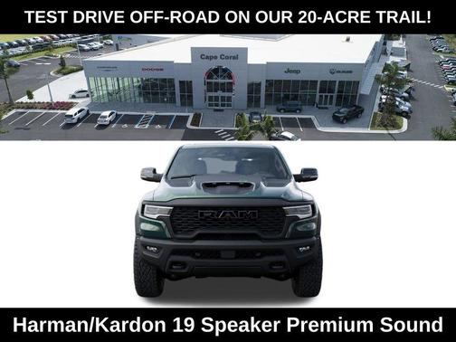 Serrano Green Metallic 2026 RAM 1500 RHO Crew Cab 4x4 5'7' Box