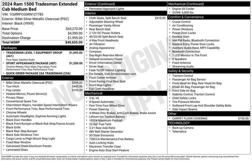 2024 RAM 1500 Tradesman