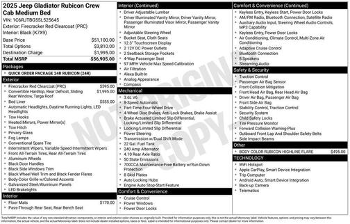 2025 Jeep Gladiator Rubicon