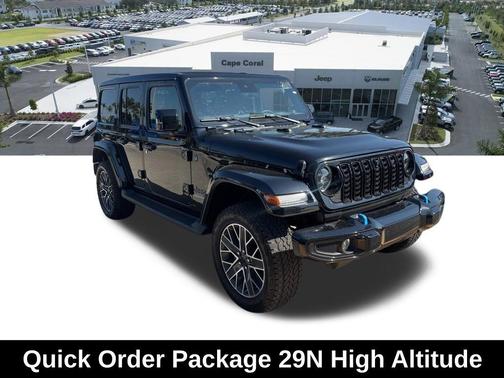Black Clearcoat 2024 Jeep Wrangler 4xe High Altitude