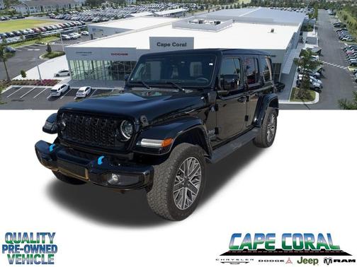 Black Clearcoat 2024 Jeep Wrangler 4xe High Altitude