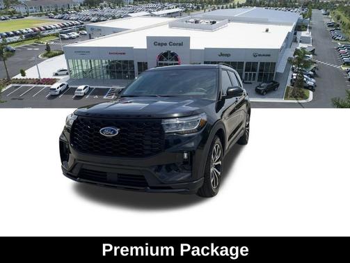 Agate Black Metallic 2025 Ford Explorer ST-Line