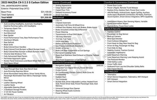 2023 Mazda CX-5 Carbon Edition