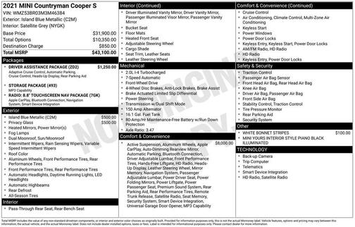 2021 MINI Countryman Cooper S