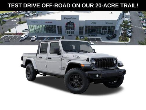 Bright White Clearcoat 2026 Jeep Gladiator Willys 4x4