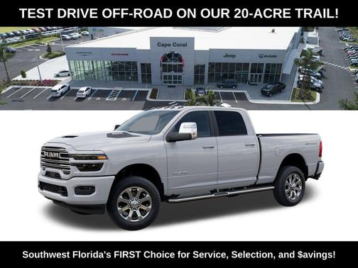 Bright White Clearcoat 2026 RAM 2500 Laramie Crew Cab 4x4 6'4' Box