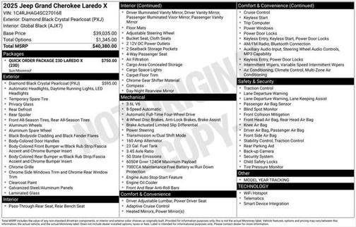 2025 Jeep Grand Cherokee Laredo