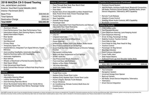 2018 Mazda CX-5 Grand Touring