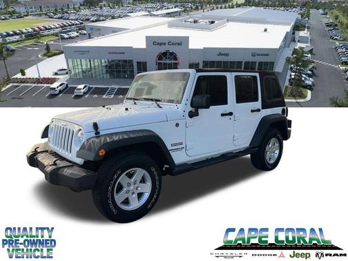 Bright White Clearcoat 2015 Jeep Wrangler Unlimited Sport
