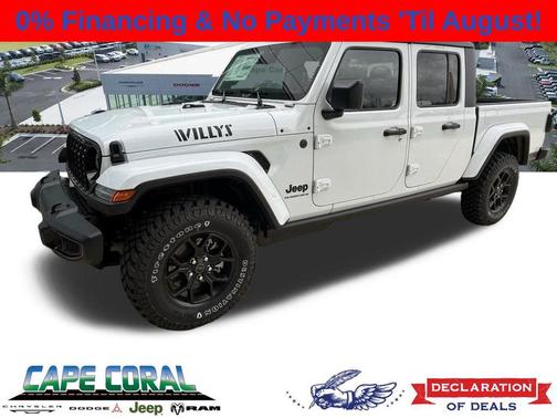 Bright White Clearcoat 2026 Jeep Gladiator Willys 4x4