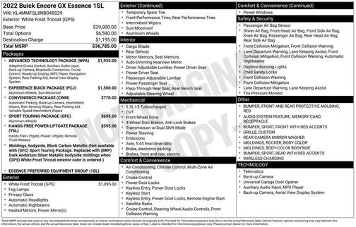 2022 Buick Encore GX Essence