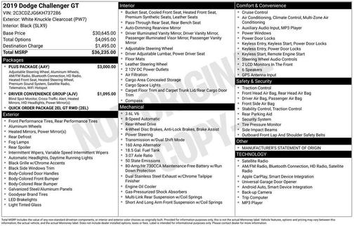2019 Dodge Challenger GT