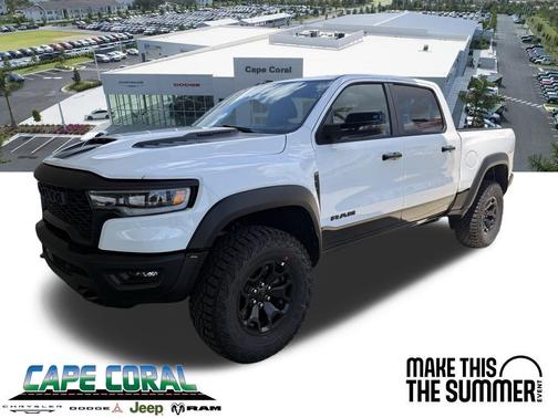Bright White Clearcoat 2026 RAM 1500 RHO Crew Cab 4x4 5'7' Box