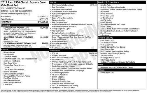 2019 RAM 1500 Express