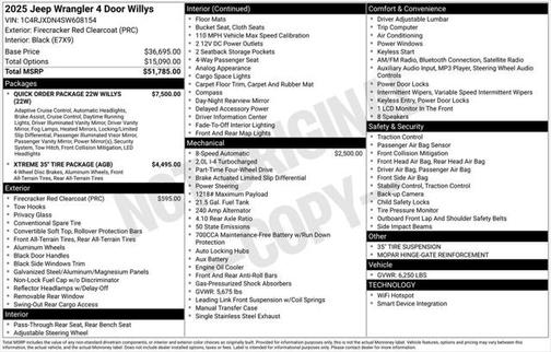 2025 Jeep Wrangler Willys