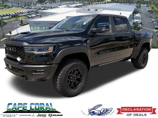 Diamond Black Crystal Pearlcoat 2026 RAM 1500 RHO Crew Cab 4x4 5'7' Box