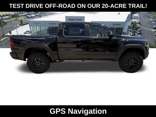 Diamond Black Crystal Pearlcoat 2026 RAM 1500 RHO Crew Cab 4x4 5'7' Box