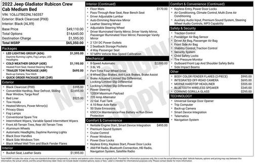 2022 Jeep Gladiator Rubicon