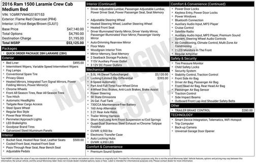 2016 RAM 1500 Laramie