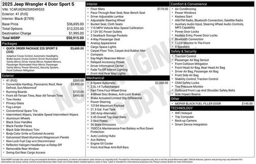 2025 Jeep Wrangler Sport S