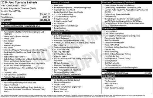 2026 Jeep Compass Latitude