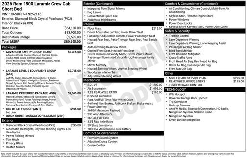 2026 RAM 1500 Laramie