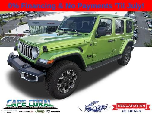 Mojito Clearcoat 2026 Jeep Wrangler 4-Door Sahara 4x4