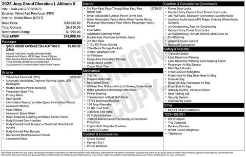 2025 Jeep Grand Cherokee L Altitude