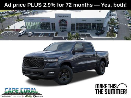 Forged Blue Metallic 2026 RAM 1500 Warlock Crew Cab 4x4 5'7' Box