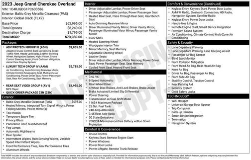 2023 Jeep Grand Cherokee Overland