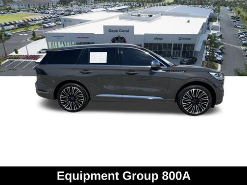 Chroma Caviar Dark Gray Metallic Clearcoat 2022 Lincoln Aviator Black Label AWD
