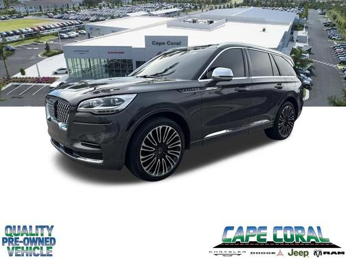 Chroma Caviar Dark Gray Metallic Clearcoat 2022 Lincoln Aviator Black Label AWD