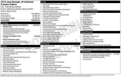 2018 Jeep Wrangler JK Unlimited Willys Wheeler W