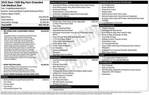 2022 RAM 1500 Big Horn/Lone Star