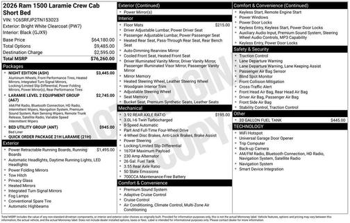2026 RAM 1500 Laramie