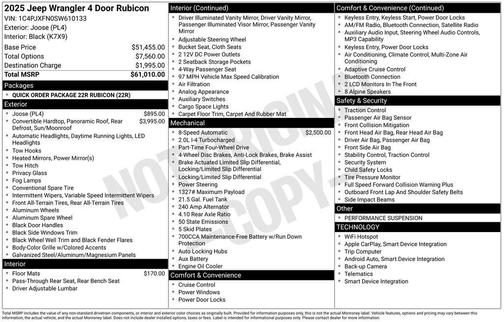 2025 Jeep Wrangler Rubicon