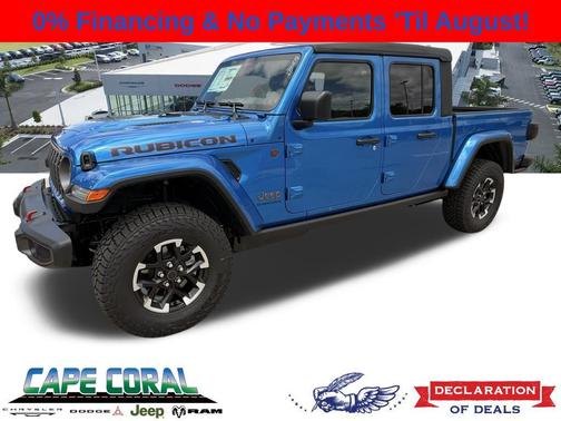 Hydro Blue Pearlcoat 2026 Jeep Gladiator Rubicon