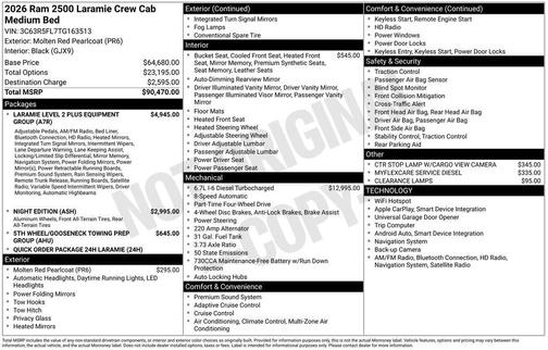 2026 RAM 2500 Laramie