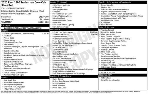 2025 RAM 1500 Tradesman