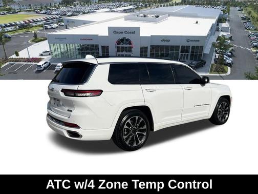 Bright White Clearcoat 2021 Jeep Grand Cherokee L Overland