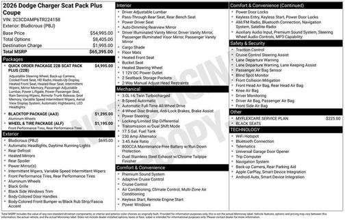 2026 Dodge Charger R/T Scat Pack