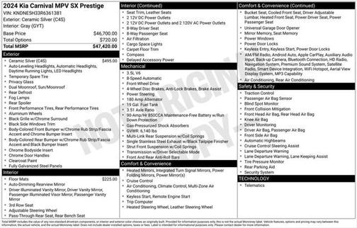 2024 Kia Carnival SX Prestige