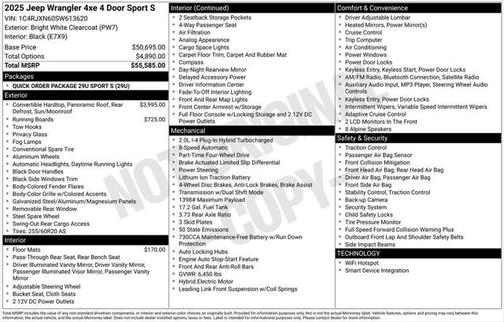 2025 Jeep Wrangler 4xe Sport S